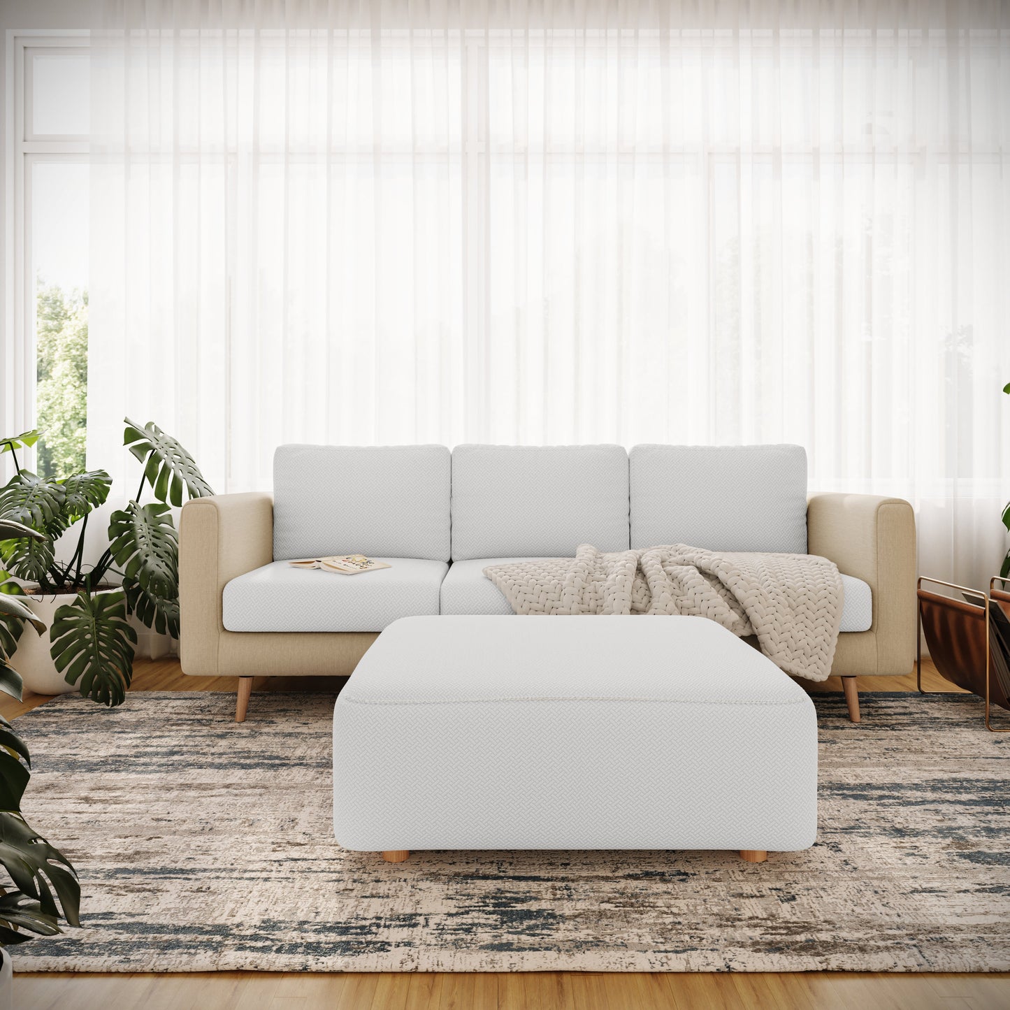 Square Ottoman Cover - Classic | Last Chance